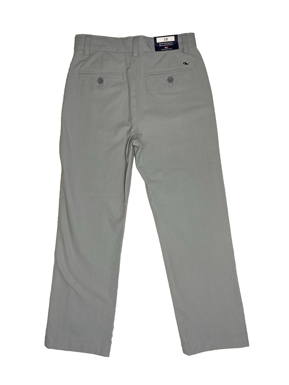 Vineyard Vines Performance Breaker Pants Boys Size 10 NEW Grey Classic Slacks